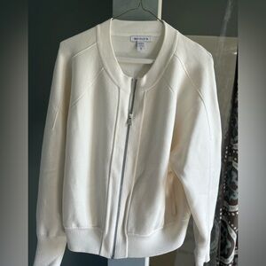 Athleta Women's Ivory Bomber Jacket